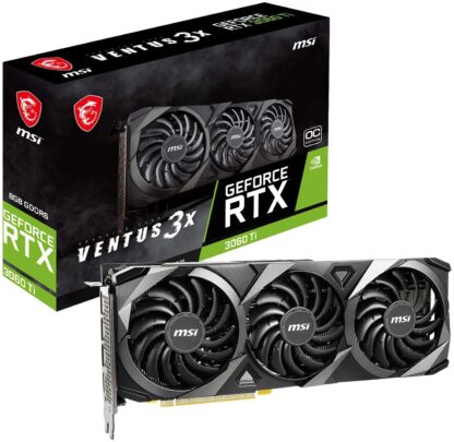 MSI NVIDIA GeForce RTX 3060 Ti VENTUS 3X OC LHR 8GB GDDR6 Ray-Tracing Graphics Card